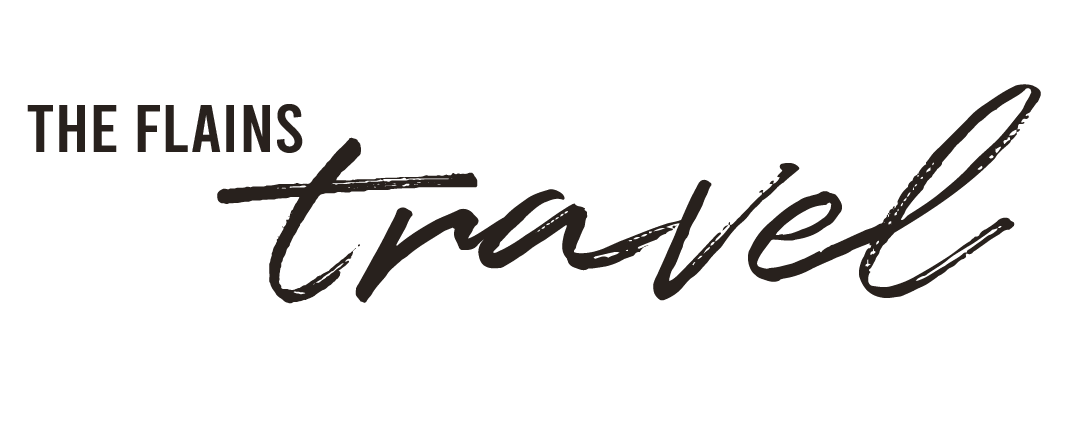 the flains travel BROWN LOGO